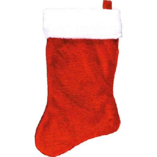 Plush Christmas Stocking 18in