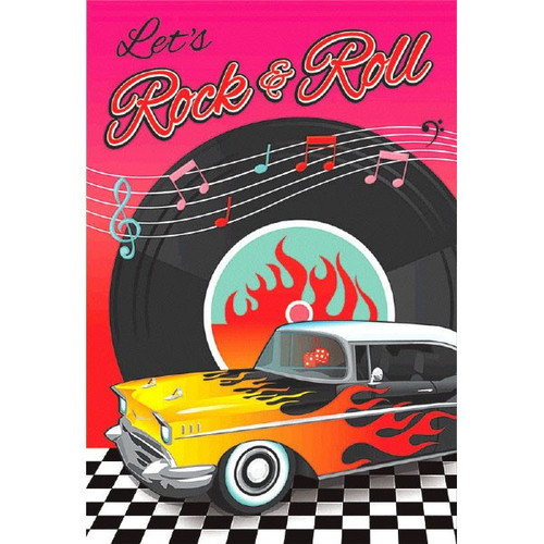 50's Rock & Roll Postcard Invitations