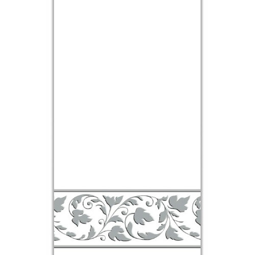 White & Silver Guest Towels White & Silver Guest Towels