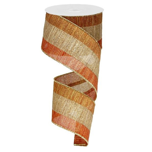 Fall Metallic Stripe Ribbon Fall Metallic Stripe Ribbon