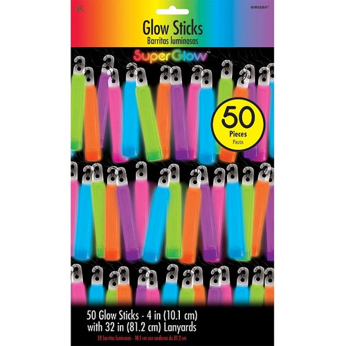 Multicolored Glow Stick Necklaces 12ct
