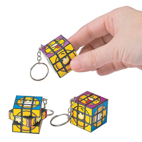 Magic Smiley Cube Keychain Favors Magic Smiley Cube Keychain Favors