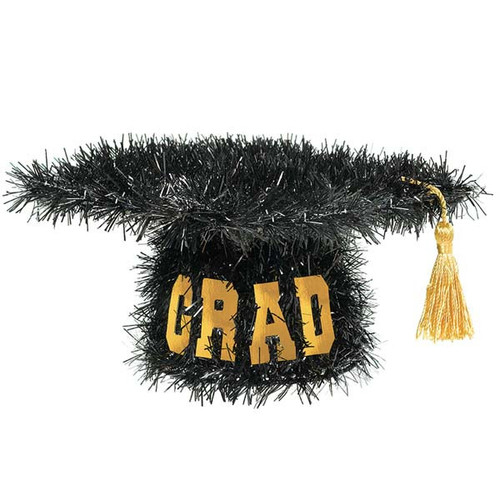 Mini Tinsel Graduation Cap
