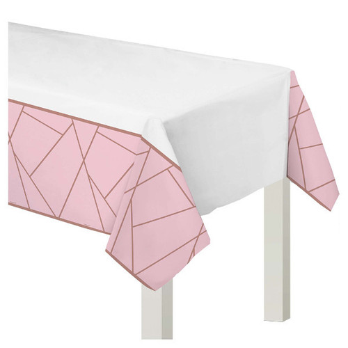 Blush Wedding Plastic Table Cover Blush Wedding Plastic Table Cover