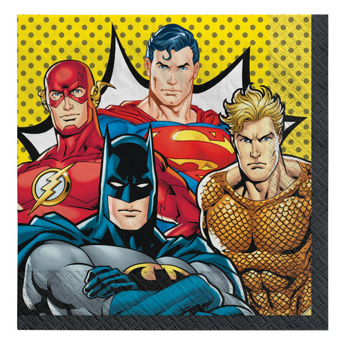 Justice League Heroes Unite Luncheon Napkins Justice League Heroes Unite Luncheon Napkins