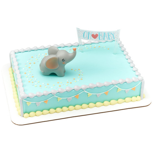 Jumbo Baby Girl Elephant Gift Wrap - Party Time, Inc.