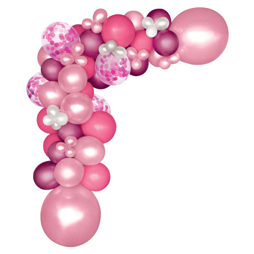 Pink & Purple Large Balloon Garland Kit - Party Time, Inc.