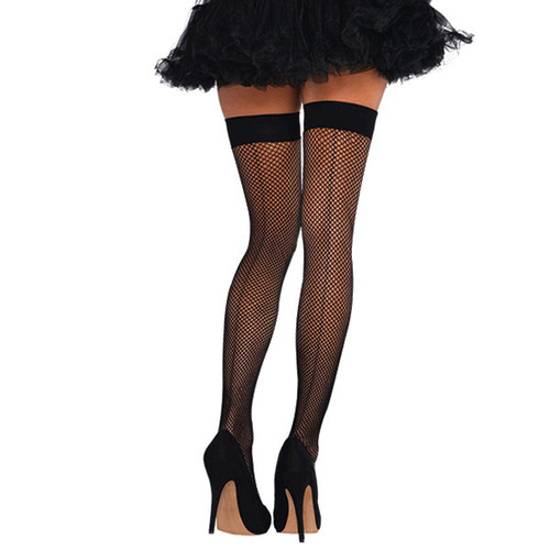Back Seam Fishnet Thigh Highs Back Seam Fishnet Thigh Highs