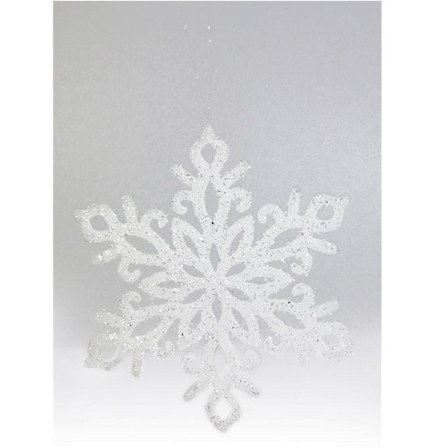 Glitter Snow Flake Ornaments