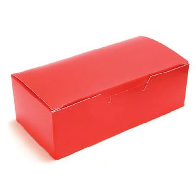 Red Half Pound Folding Candy Box