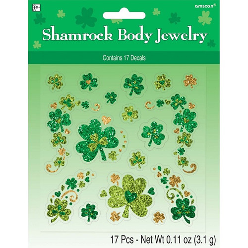 Shamrock Glitter Body Jewelry