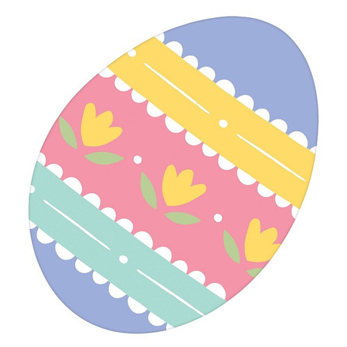 Pastel Easter Egg Cutout