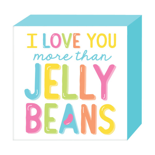 Love You More Square Standing Plaque