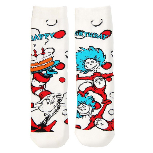 Childs Cat in the Hat Birthday Socks