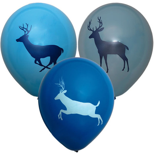 Blue Buck Printed Latex Balloons Blue Buck Printed Latex Balloons