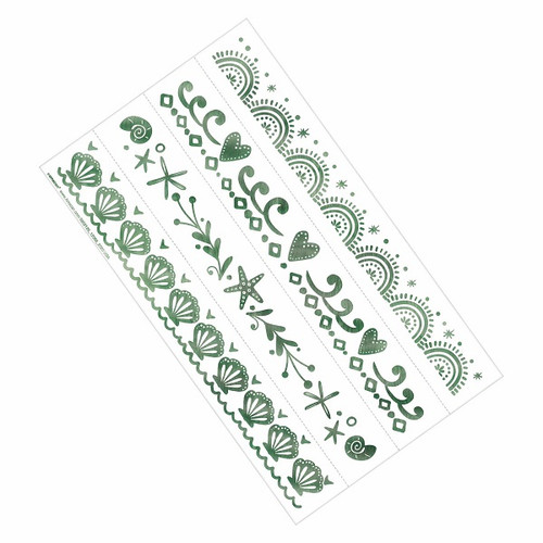 Shimmering Mermaids Foil Tattoo Bracelets Shimmering Mermaids Foil Tattoo Bracelets