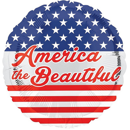 America the Beautiful Balloon 18in America the Beautiful Balloon 18in