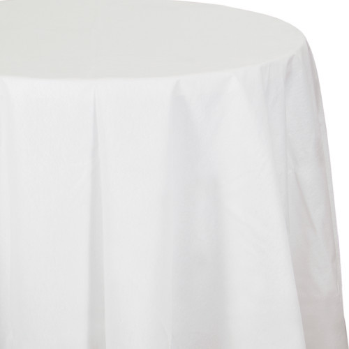 Premium White Round Paper Table Cover