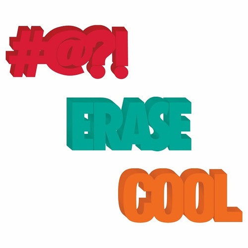 Boy Jumbo Word Erasers