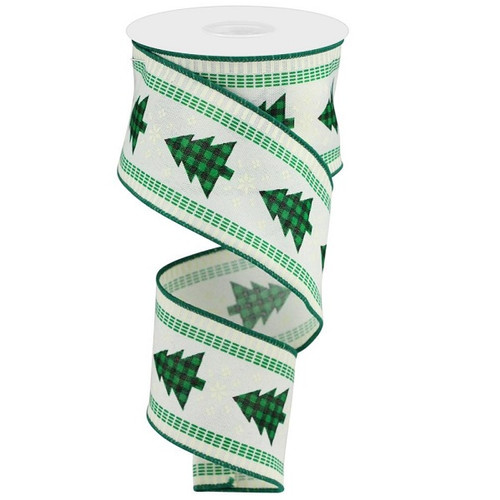 Christmas Check Tree Ribbon