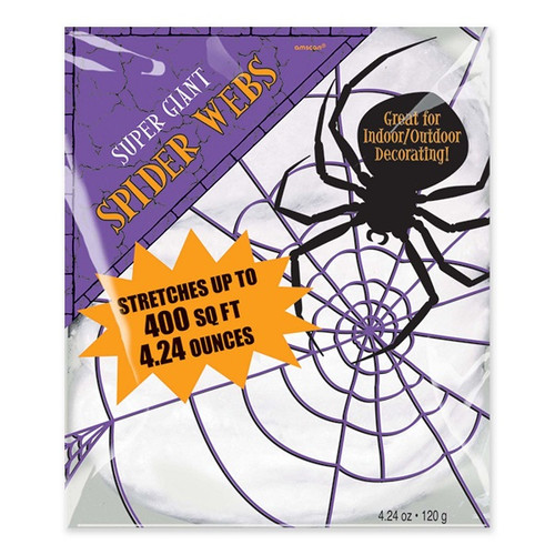 Super Giant White Polyester Spider Webs