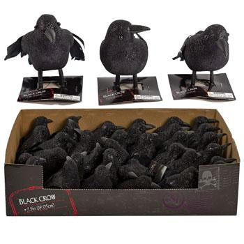 Black Glitter Crow