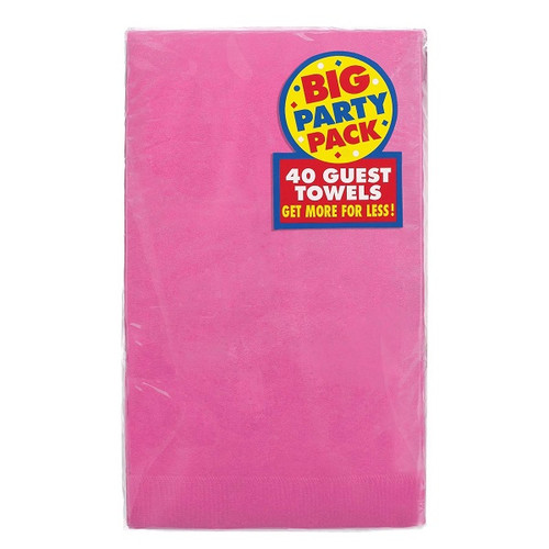 Bright Pink Guest Towels Party Pack