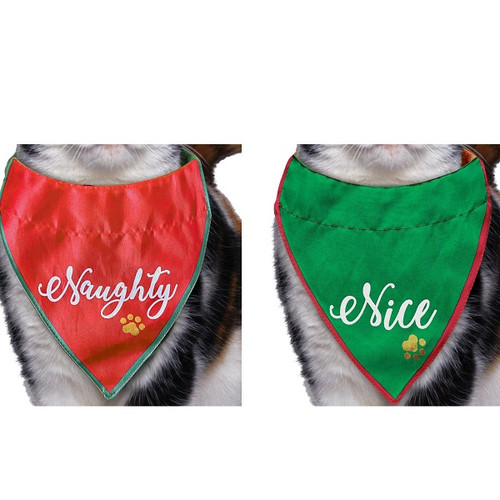 Naughty & Nice Pet Bandana