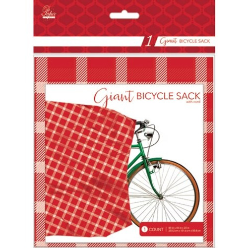 Plaid Giant Bicycle Sack