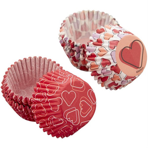 Hearts Mini Baking Cups