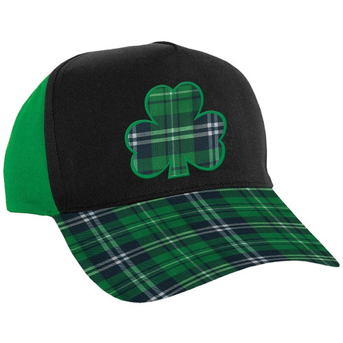 St. Patrick's Day Plaid Ball Cap