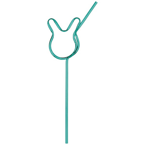 Blue Bunny Shaped Funny Straw