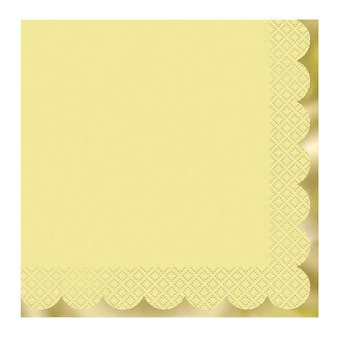 Pastel Yellow & Gold Luncheon Napkins