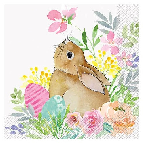 Watercolor Pastel Easter Luncheon Napkins