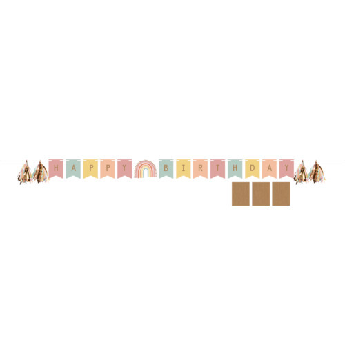 Boho Rainbow Shaped Banner Boho Rainbow Shaped Banner