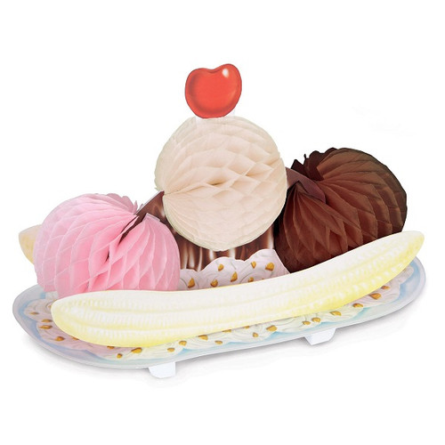 Tissue Banana Split Centerpiece