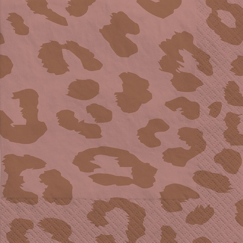 Rose Gold Leopard Beverage Napkins Rose Gold Leopard Beverage Napkins