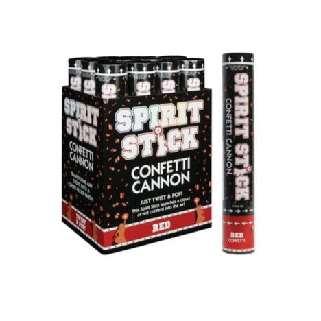 Red Spirit Stick Confetti Cannon