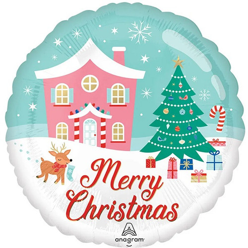 Nostalgic Christmas Wonderland Balloon 18in