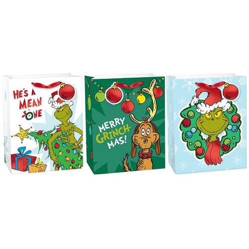 Grinch Gift Bag Multipack