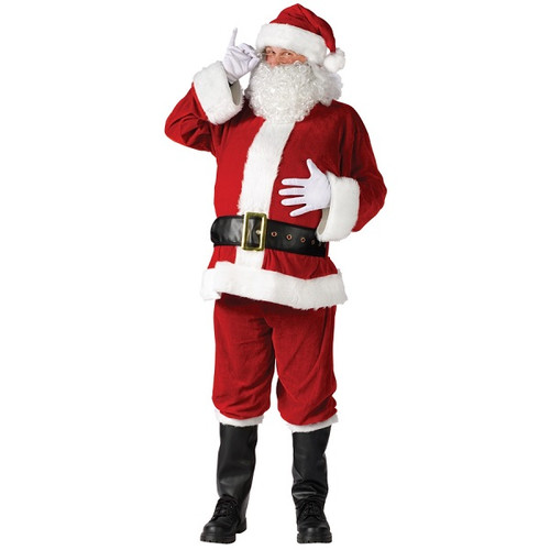 Complete Velour Santa Suit