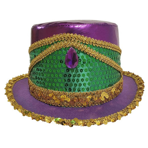 Mardi Gras Sequin Top Hat