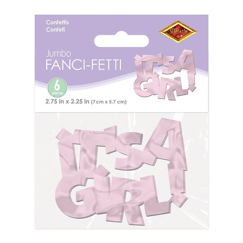 Jumbo It's A Girl Fanci-Fetti Jumbo It's A Girl Fanci-Fetti