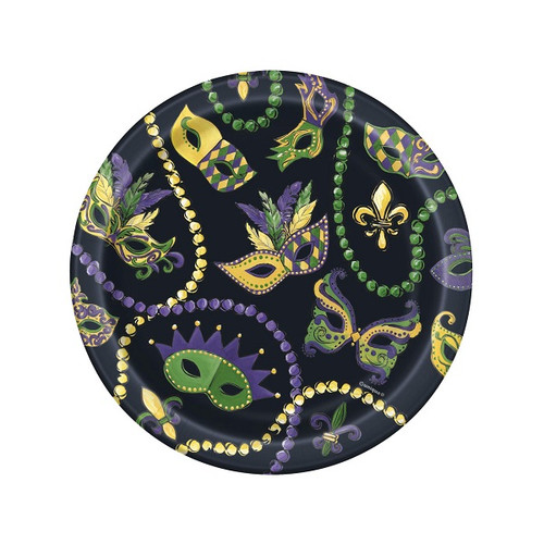 Masks & Beads Dessert Plates