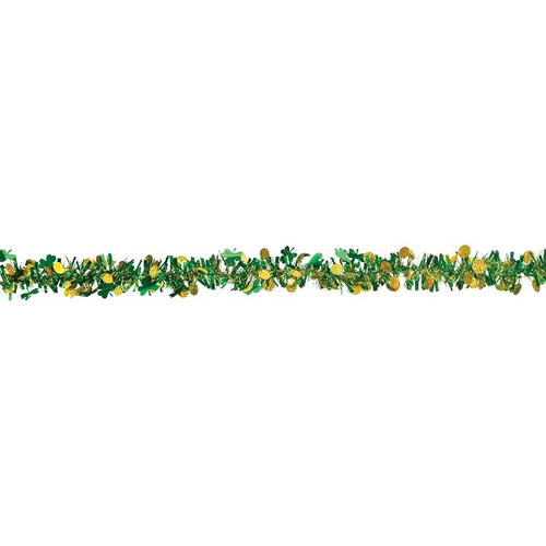St. Patrick's Day Gold Coin Tinsel Garland