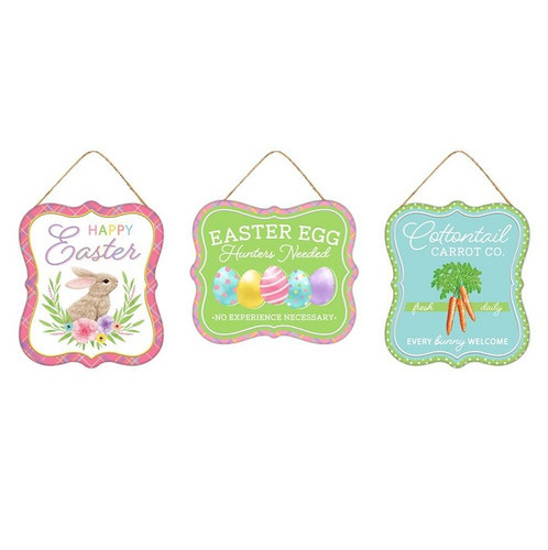 Embossed Tin Easter Sign