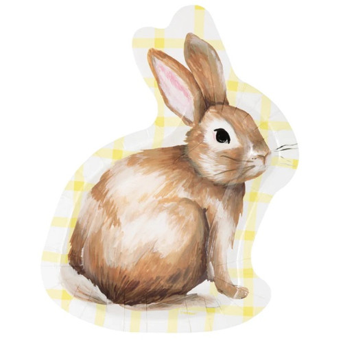 Classic Easter Bunny Shaped Plates