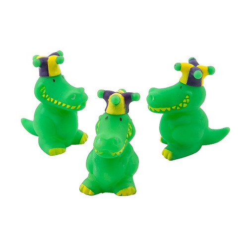 Mardi Gras Vinyl Alligators