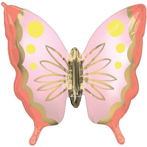 Soulful Blossoms Butterfly Balloon 30in