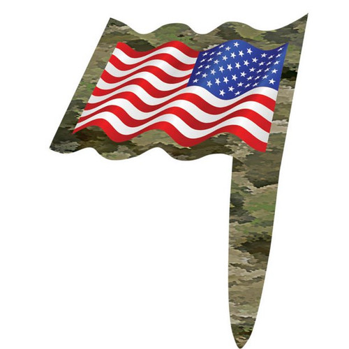 American Flag & Camouflage Paper Picks